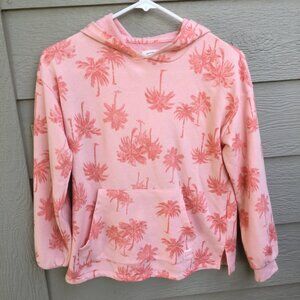 BILLA BONG Pink Palm Tree Print Sweater